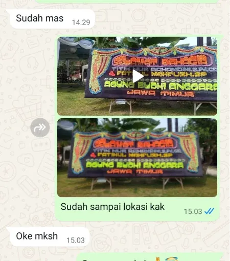 Pengiriman Papan Bunga Glesungrejo Baturetno